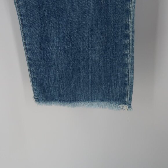 Current/Elliott Straight Leg Distressed Jeans Size 30 - Picture 6 of 9